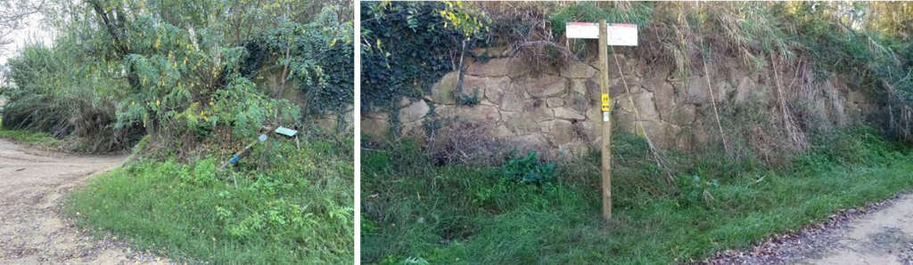 Foto: Tourdera. Ersatz beschädigter Beschilderung in Blanes.