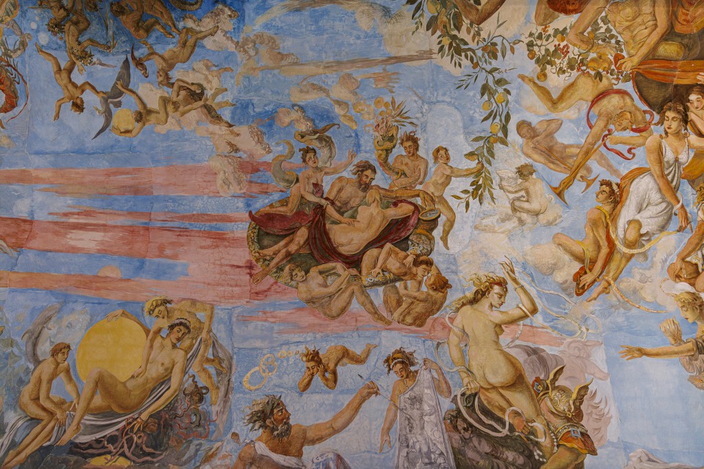 Foto: Amador García. Frescos del Centre d'Interpretacio Blandae Ciutat Romana.