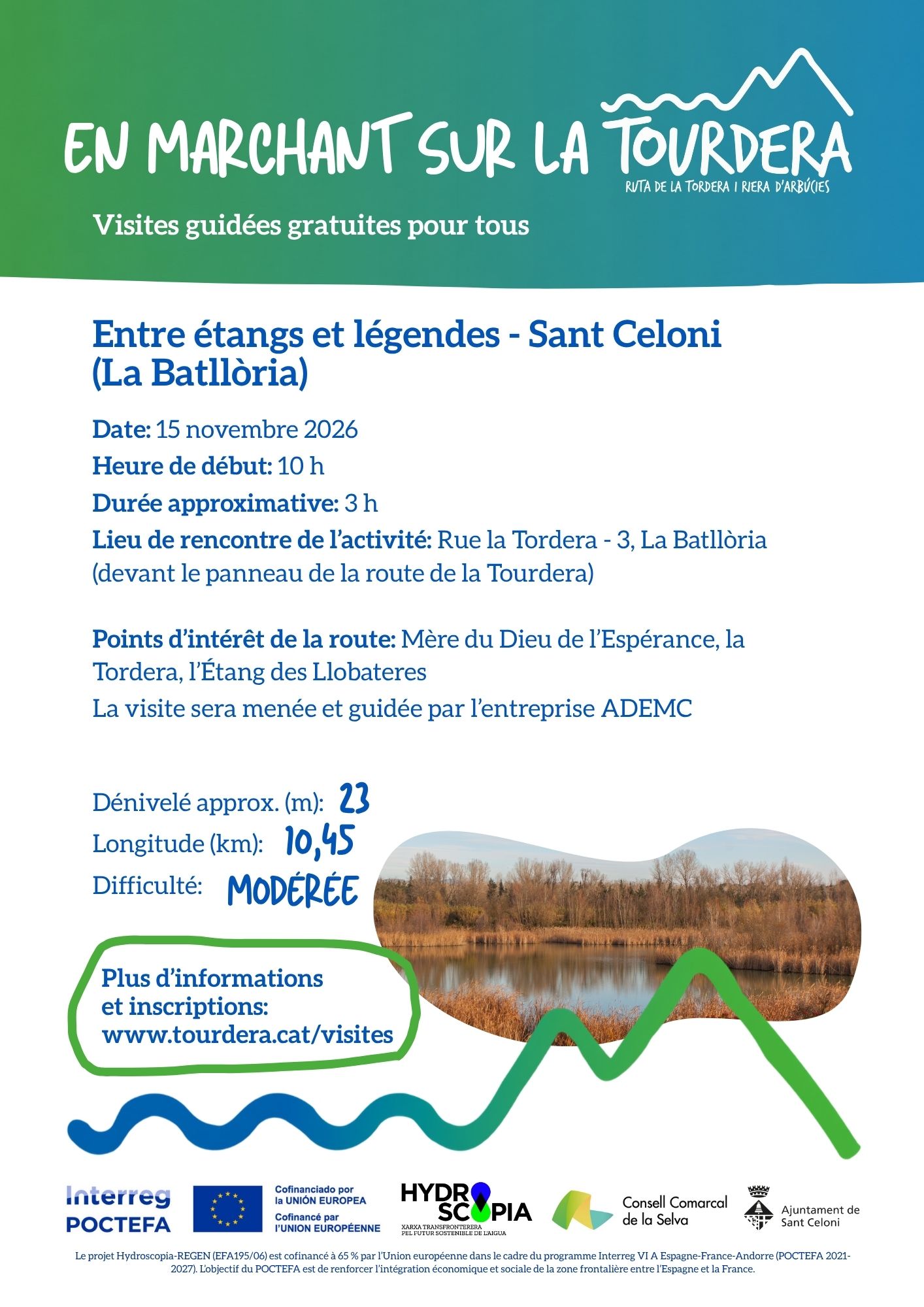 FR Cartell visita guiada Sant Celoni (15 de novembre)