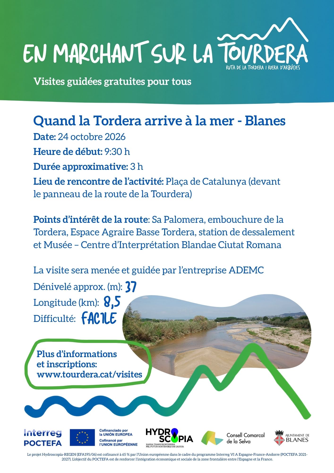 FR Cartell visita guiada Blanes (24 octubre)