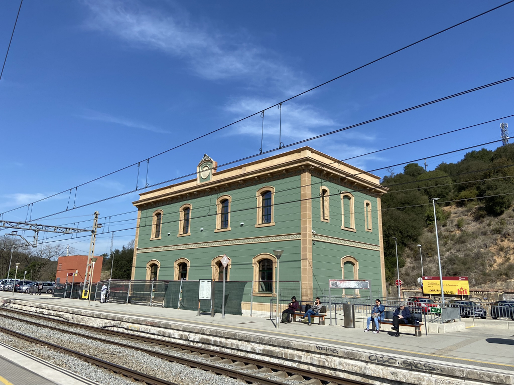 Foto: Tourdera. EstaciÃ³ de tren de Santa Maria de Palautordera.