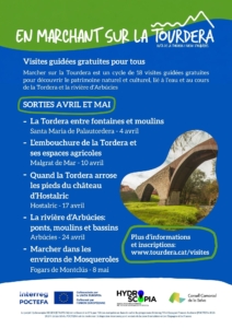 Programme de visites guidées pour avril et mai