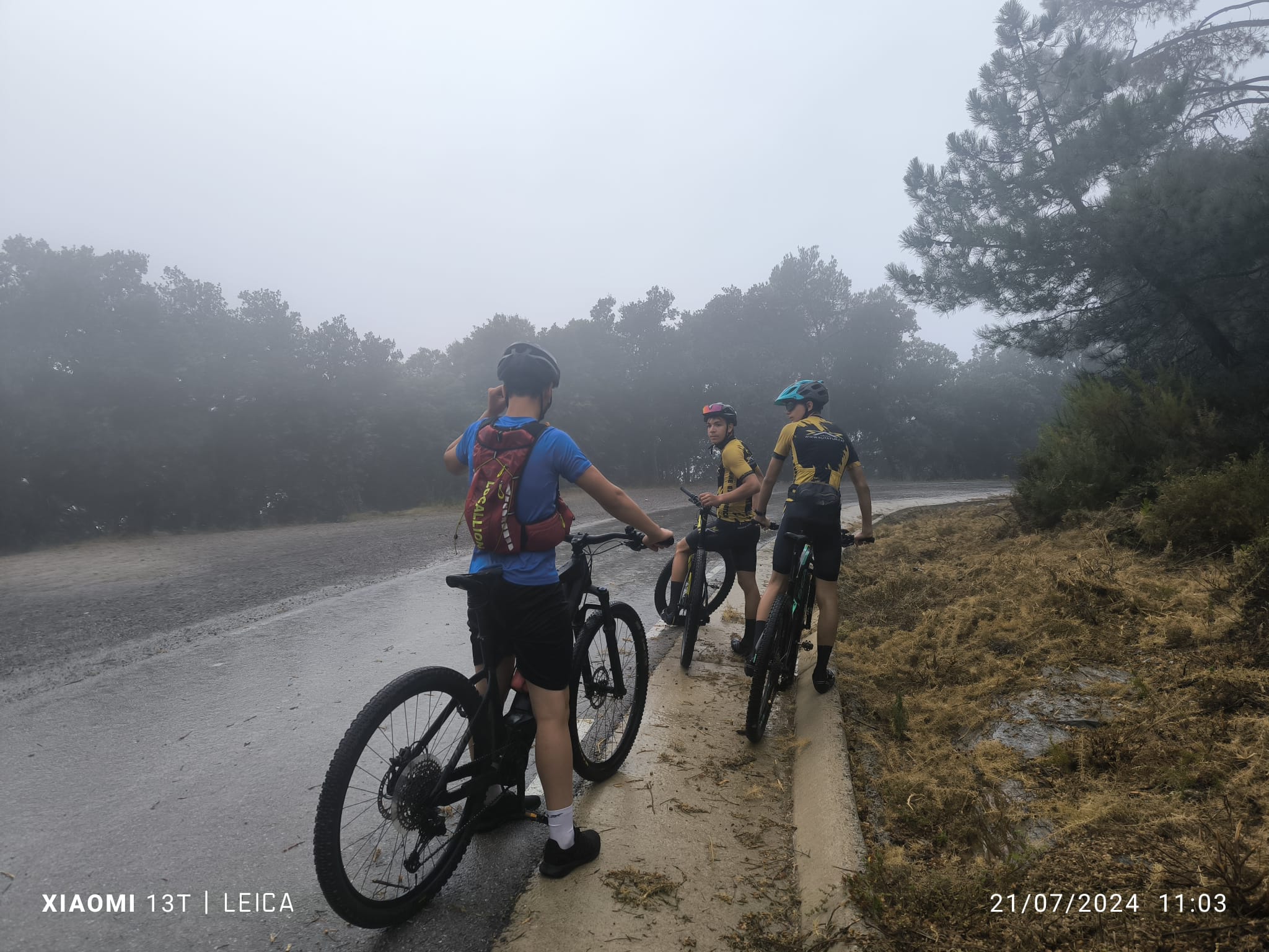 Foto: Rutatur. Lluvia y granizo durante la actividad La Cabronada 2024.