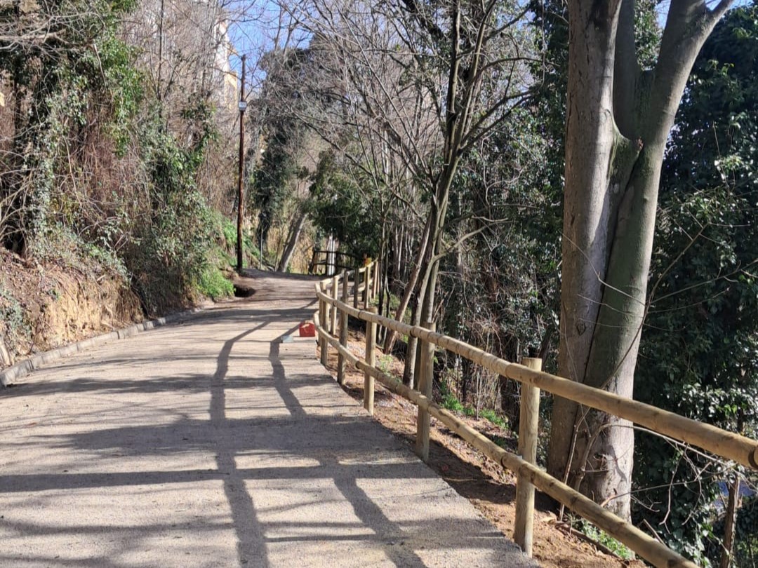 Foto: Consell Comarcal de la Selva. Millora del ferm i la seguretat al camÃ­ del MolÃ­ d'Hostalric.