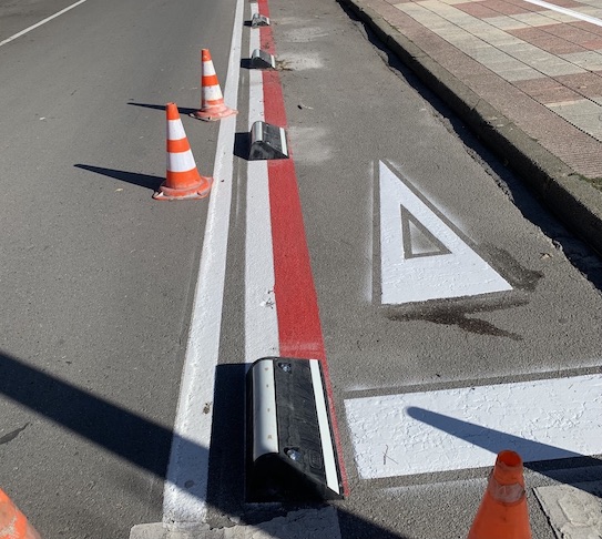 Foto: Blanesaldia. Bild der Verbesserungen am Radweg des Paseo de S'Abanell.