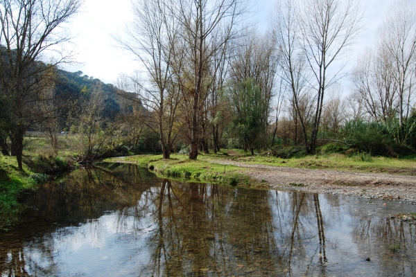 Foto: Tourdera. Riu Tordera entre Sant Celoni i La BatllÃ²ria.