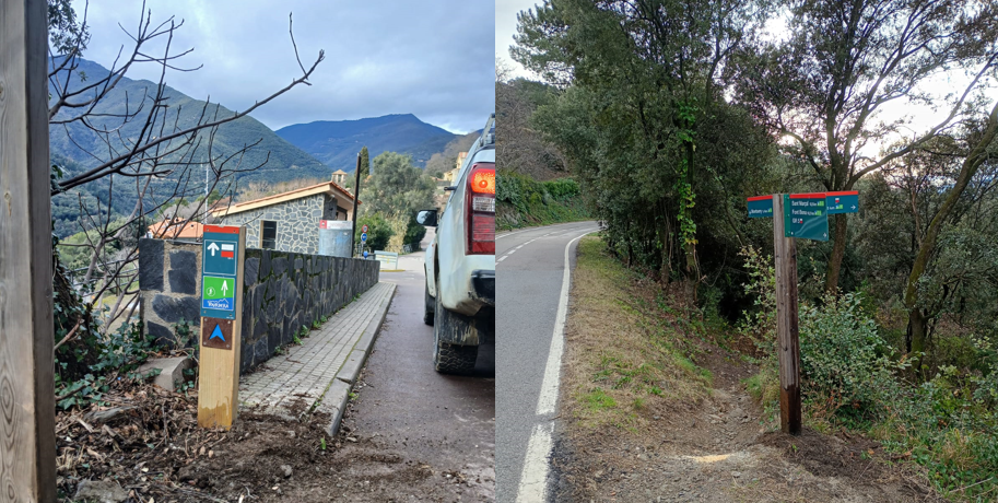 Photos : Parc Natural del Montseny. Améliorations de la signalisation dans la commune de Montseny.